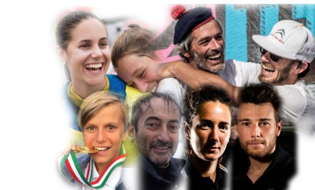 Nella foto, i candidati alla prima edizione del Velista dell'Anno intestato alla FIV-federazione italiana vela